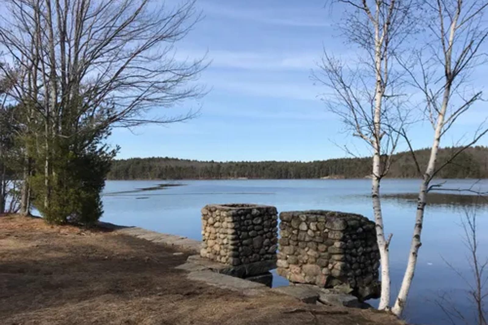Lake Massabesic at the edge of Auburn, New Hampshire