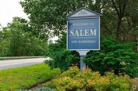 Salem Town Sign in Salem, NH