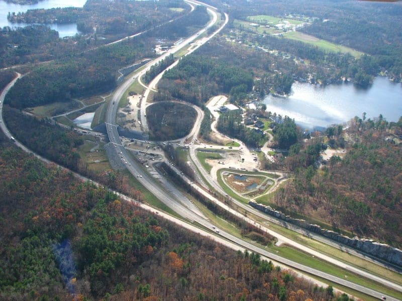Three I-93 exits (1, 2, 3) split the town into three distinct commuter markets in Salem, NH