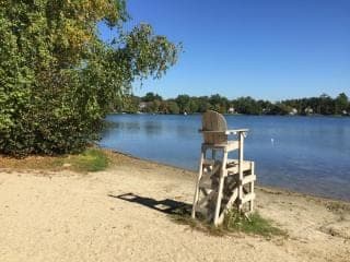 Silver Lake, the in-town swimming and rec spot in Wilmington, MA