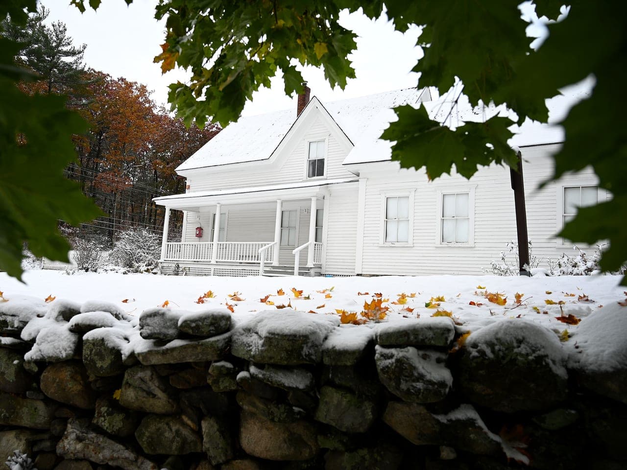 Robert Frost Farm first snow