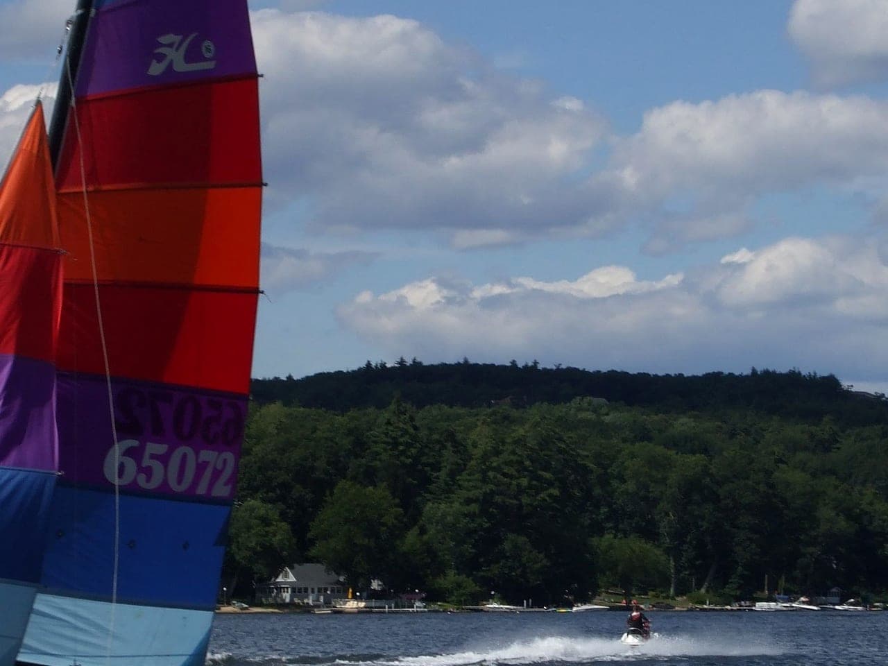 Sailboat, Long Pond summer