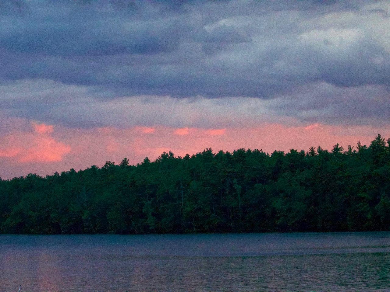 Sunset, Big Island Pond