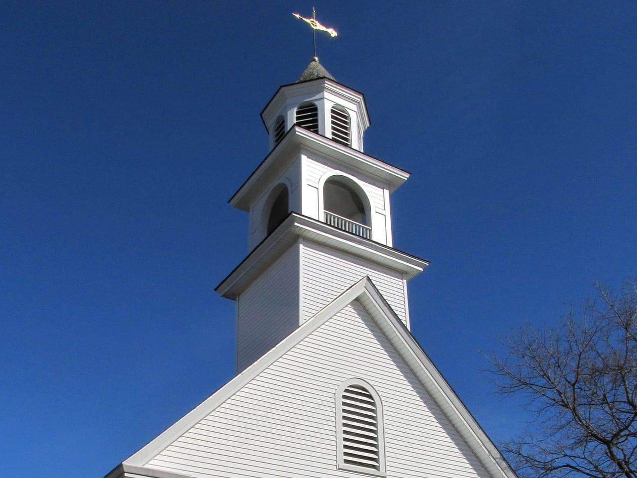 Union Church steeple, East Hampstead