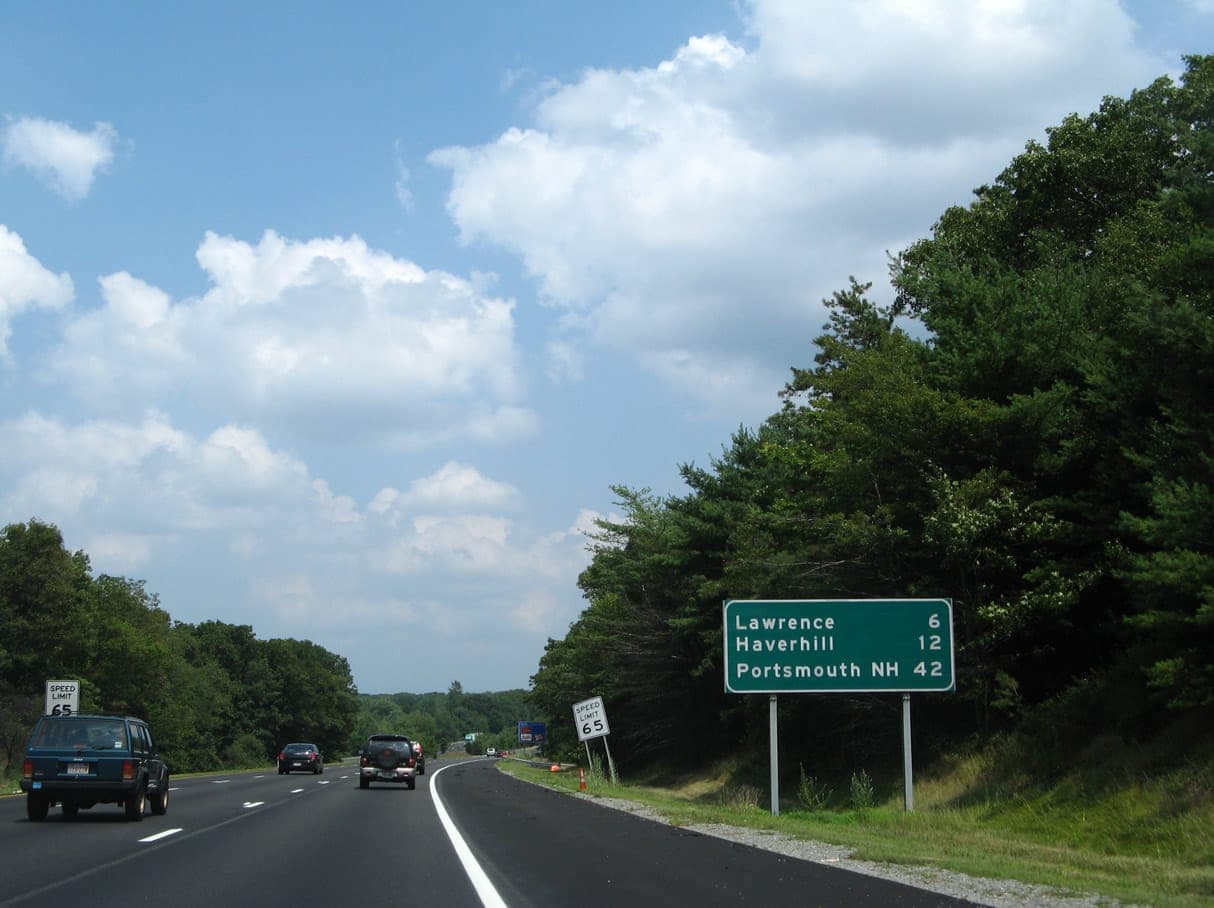 Roughly 55 minutes to Boston via I-495 or I-93 in Plaistow, NH