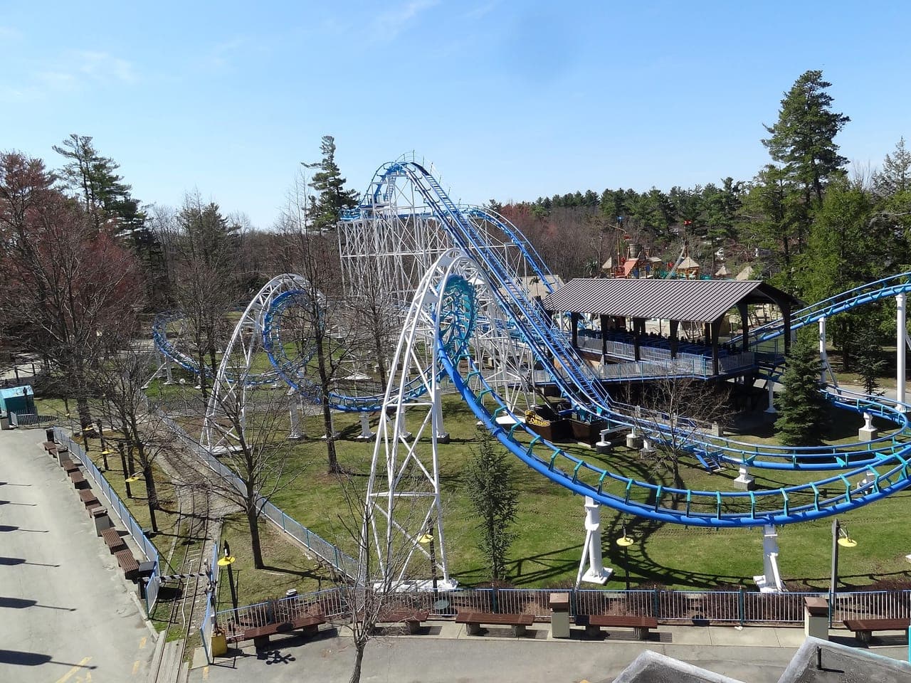 Canobie Corkscrew roller coaster