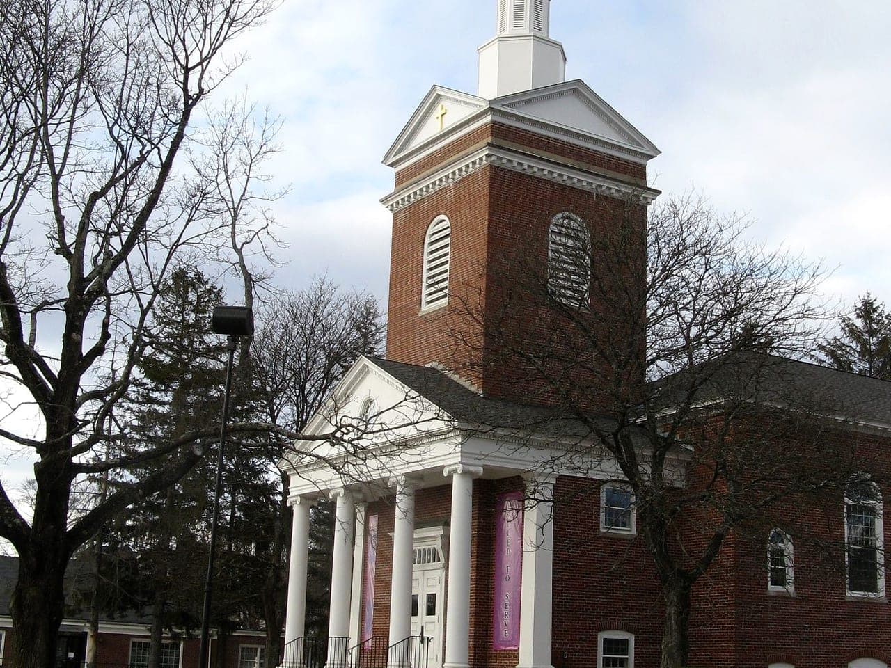 Congregational Church tower and portico